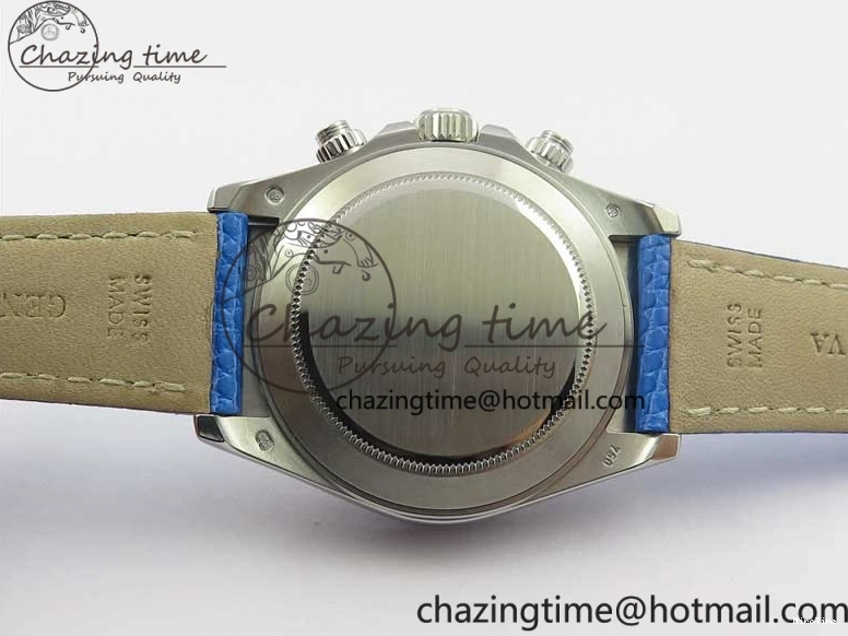 MiroTime 0215 Elegant Daytona 116519 OXF Best Edition Blue Dial on Blue Leather Strap A 3073